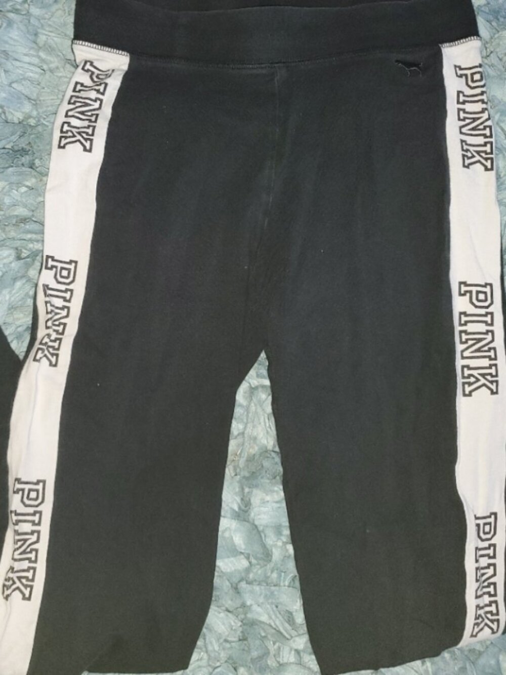 VS PINK leggings sz XS black and white
